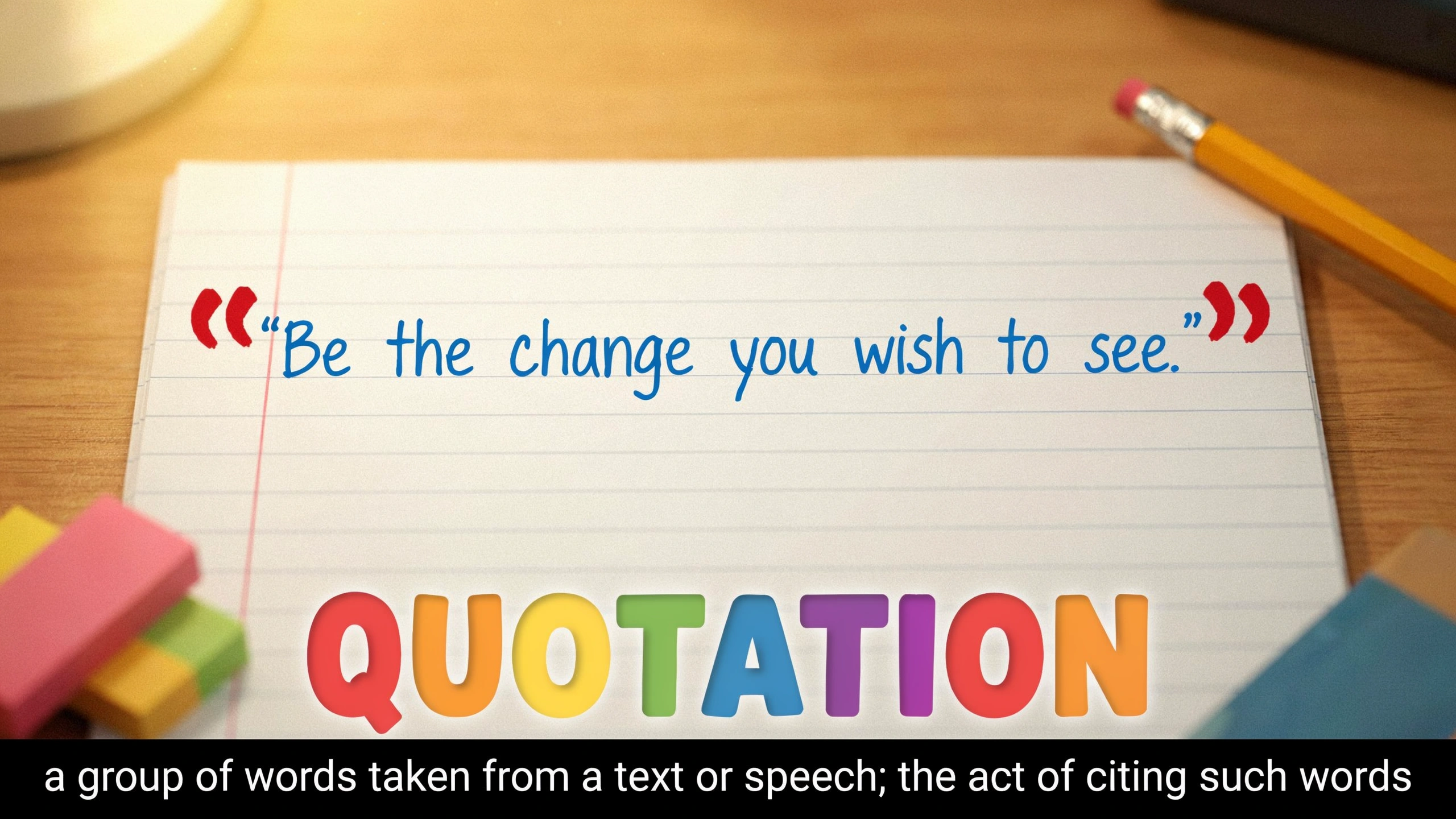 English Illustration for quotation